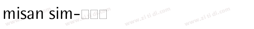 misan sim字体转换